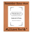 thumbnail image 1 of ThisWear Mothers Day Gift for Step Mom Remember Bonus Mom I Love You Wood Engraved Portrait 8x10 Photo Frame, 1 of 2