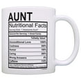 thumbnail image 1 of ThisWear Mothers Day Gifts for Aunt Nutritional Facts Label Funny Gifts for Aunt Gag 11 ounce Coffee Mug, 1 of 4