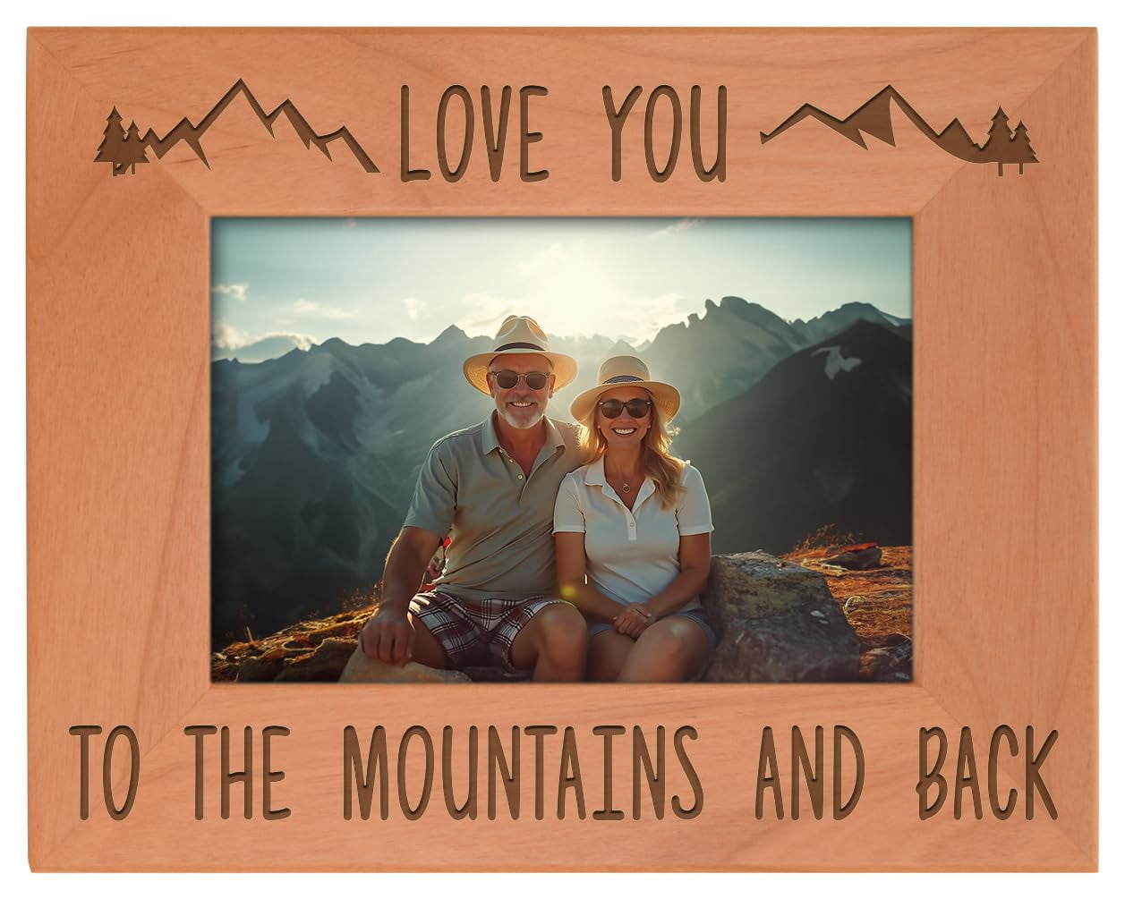 ThisWear Mountain Frame Love You to The Mountains Back Wood