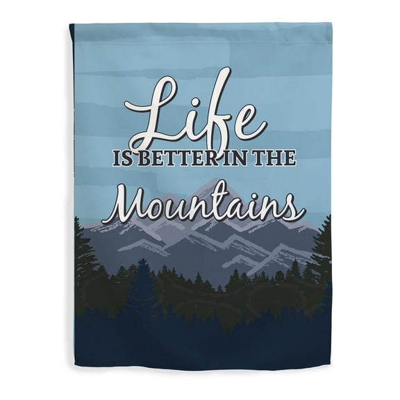 ThisWear Mountain Home Decor Life is Better in The Mountains Flag Mountain Gift Vertical House Flag Multi