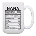 thumbnail image 1 of ThisWear Nana Coffee Cup Nana Nutritional Facts Nana Presents Nana Mug Gift 15oz Coffee Mug, 1 of 4