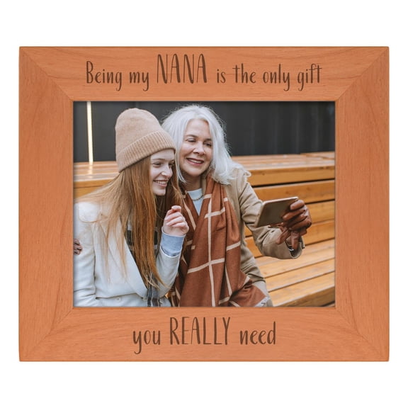 ThisWear Nana Gifts For Women Being My Nana Is The Only Gift You Really Need Wood Laser Engraved Landscape 8x10 Picture Frame