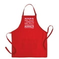 thumbnail image 1 of ThisWear Nana's Love is Endless Funny Apron for Kitchen Two Pocket Apron Red, 1 of 7
