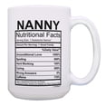 thumbnail image 1 of ThisWear Nanny Mug Nanny Nutritional Facts Nanny Presents Nanny Coffee Cup Gift 15oz Coffee Mug, 1 of 4