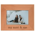thumbnail image 1 of ThisWear New Aunt Gifts Aunt Me New Aunt Natural Wood Engraved 4x6 Landscape Picture Frame Wood, 1 of 7