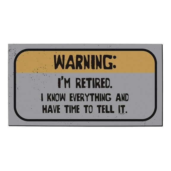ThisWear New Home Decor Warning I'm Retired I Know Everything and Have Time To Tell It Doormat Warning