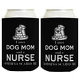 thumbnail image 1 of Nurse Dog Mom Gifts A Dog Mom And A Nurse Nothing Scares Me 2-Pack Can Coolies Drink Coolers, 1 of 8