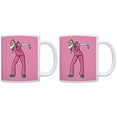 thumbnail image 1 of ThisWear Nursing Student Gifts for a Nurse Dabbing Nurse Gifts Funny Nursing Graduation Gifts 11 ounce 2 Pack Coffee Mugs Pink, 1 of 4