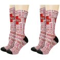 thumbnail image 1 of ThisWear Nursing Week Gifts for Men I'm an ER Nurse Essential Attributes 2-Pairs Novelty Crew Socks, 1 of 5