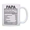 thumbnail image 1 of ThisWear Papa Cup Papa Nutritional Facts Mug for Papa Coffee Mug, 1 of 4