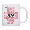 thumbnail image 1 of ThisWear RN Gifts for Nurses I'm a RN Essential Attributes 11oz Ceramic Coffee Mug RN, 1 of 7