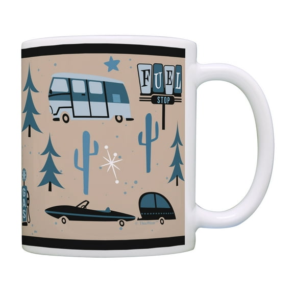 ThisWear RV Gifts for Women Wanderlust RV Mug Camp Mug RV Coffee Mug Camping Present RV Novelty Gifts Retirement Gifts Coffee Mug
