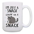 thumbnail image 1 of ThisWear Raccoon Coffee Mug Just a Snack Lookin for a Snack Trash Panda Mug 15oz Coffee Mug, 1 of 4