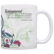 ThisWear Religious Retirement Gifts for Women Every Moment to Fullest Colossians 3:17 11oz Ceramic Coffee Mug