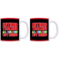 thumbnail image 1 of ThisWear Retired Teacher All Children Left Behind Retirement Teaching 11 ounce 2 Pack Coffee Mugs Black, 1 of 4