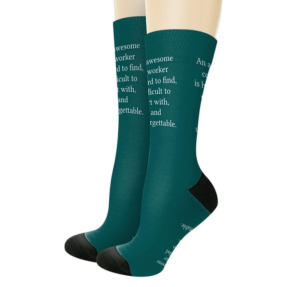 ThisWear Retirement Gift for Coworker An Awesome Coworker Is Hard To Find 1-Pair Novelty Crew Socks