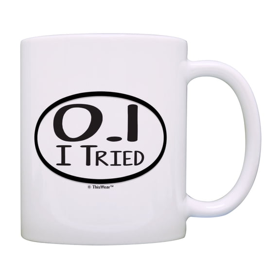ThisWear Run Gift 0.1 I Tried Run Mug Funny Runners Gifts Runner Mug Running Humor Coffee Mug