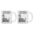 thumbnail image 1 of ThisWear Sarcasm Mug Set Listen Here Trainwreck This Ain't Your Station Funny Coffee Mug Set Humorous Mugs 11 ounce 2 Pack Coffee Mugs, 1 of 4