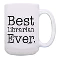 thumbnail image 1 of ThisWear School Librarian Gift Best Librarian Ever Librarian Mug Appreciation Gift Gift 15oz Coffee Mug, 1 of 4
