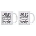 thumbnail image 1 of ThisWear School Principal Gift Best Assistant Principal Ever Dean Gifts Teacher Appreciation 11 ounce 2 Pack Coffee Mugs, 1 of 4