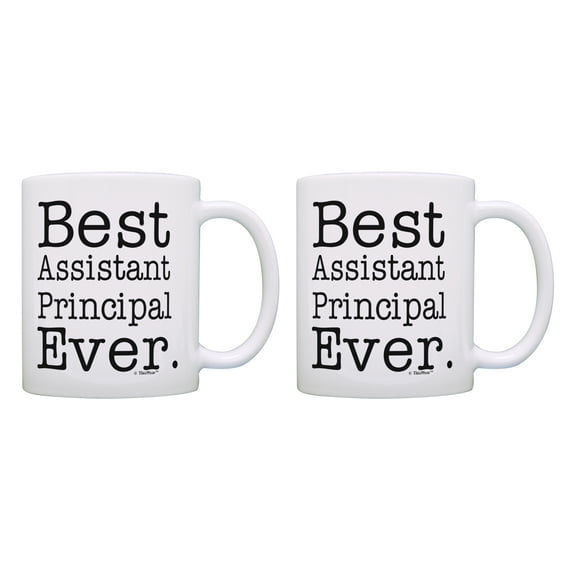 ThisWear School Principal Gift Best Assistant Principal Ever Dean Gifts Teacher Appreciation 11 ounce 2 Pack Coffee Mugs