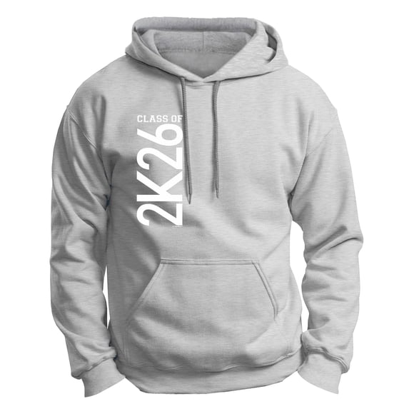 ThisWear Senior 2026 Class of 2026 2K26 Graduation Premium Hoodie Sweatshirt 2XL Light Steel