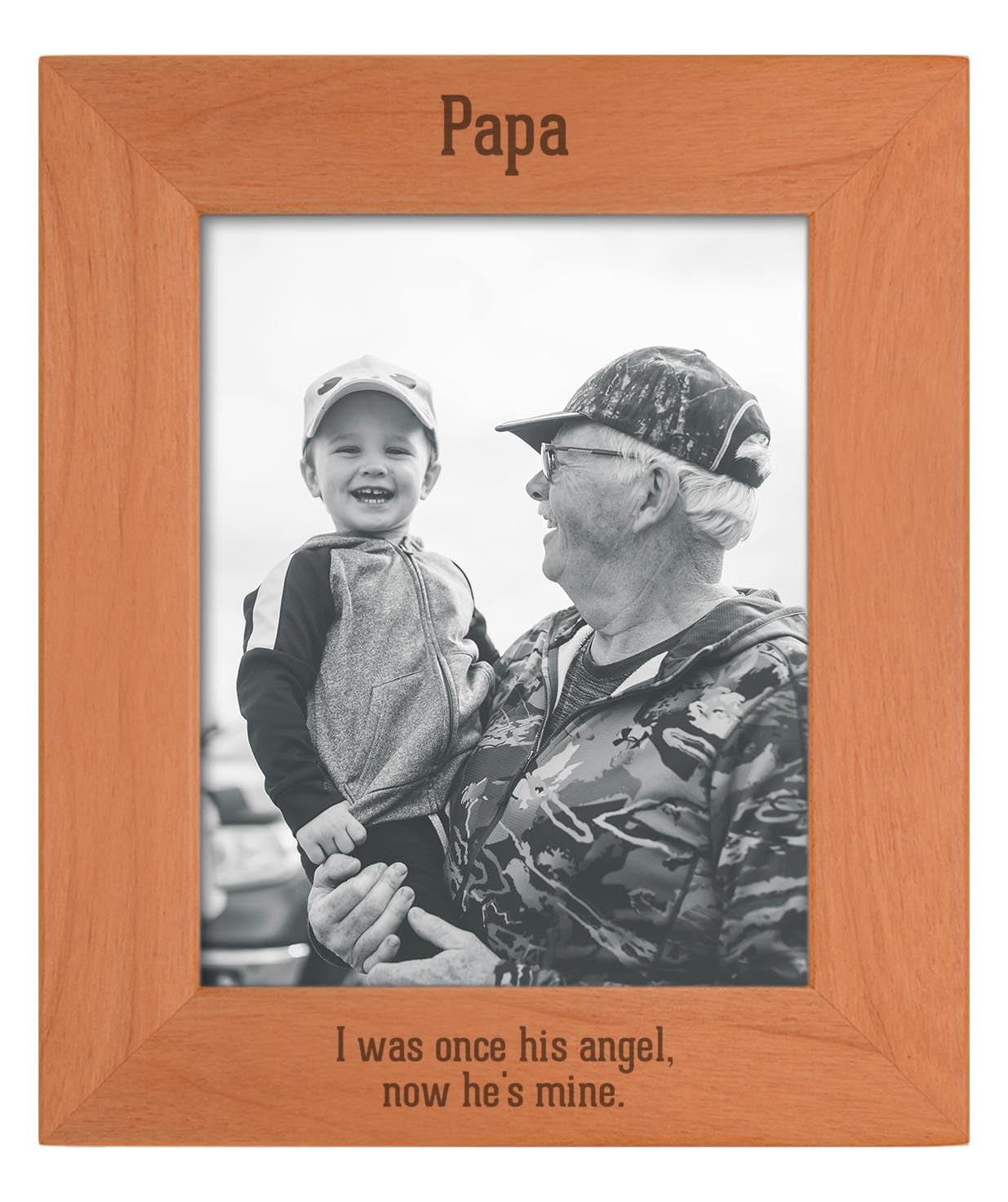 ThisWear Sentimental Photo Frame Papa I Was Once His Angel Now He's ...