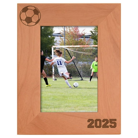 ThisWear Personalized Gifts Soccer Team Frame 4x6 Soccer 2026 Photo Frame Wood Engraved 4x6 Portrait Picture Frame