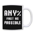 thumbnail image 1 of ThisWear Speedrunner Gamer Any% Fast As Possible Retro Game Controller Coffee Mug Black, 1 of 4