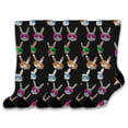 thumbnail image 1 of ThisWear Spring Gifts Bunny Socks Rabbit Novelty Gifts Cute Animal Print Socks 6-Pairs Novelty Crew Socks, 1 of 5