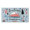 thumbnail image 1 of ThisWear Spring Summer RV Decor Living Simply Simply Living Rubber Welcome Mat RV Camper Decor Doormat Multi, 1 of 3