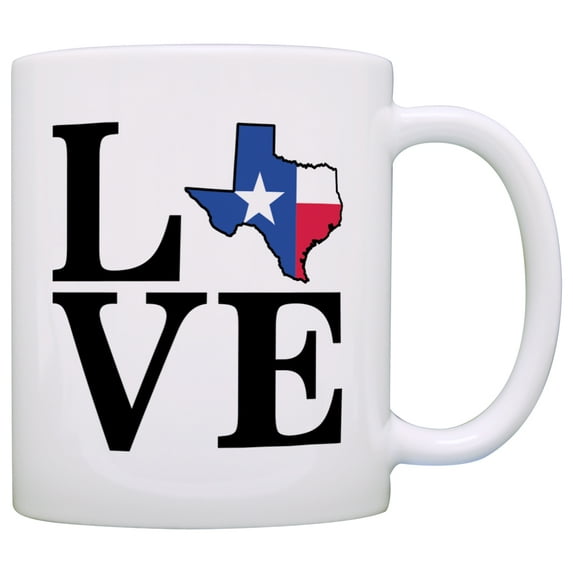 ThisWear State Pride Texas Longhorn State Love Austin Dallas Houston 11 ounce Coffee Mug