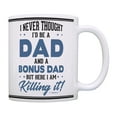 thumbnail image 1 of ThisWear Step-Dad Birthday Mug a Dad and a Step Dad Here I Am Killing It Step Dad Coffee Mug Blue, 1 of 4