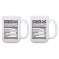 thumbnail image 1 of ThisWear Step Dad Mug Set Step Dad Nutritional Facts Mug Set Stepdad Mug Funny Fathers Day Mug for Step Dad 2 Pack Mug 15oz Coffee Mugs, 1 of 4