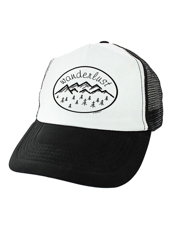 Travel Gifts Wanderlust Hat Adventure Apparel Hike Hat Mountain Hiker Gifts Wanderlust Trucker Hat