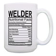 thumbnail image 1 of ThisWear Welder Gifts Welder Nutritional Facts Label Welder Retirement Gifts 15oz Coffee Mug, 1 of 4