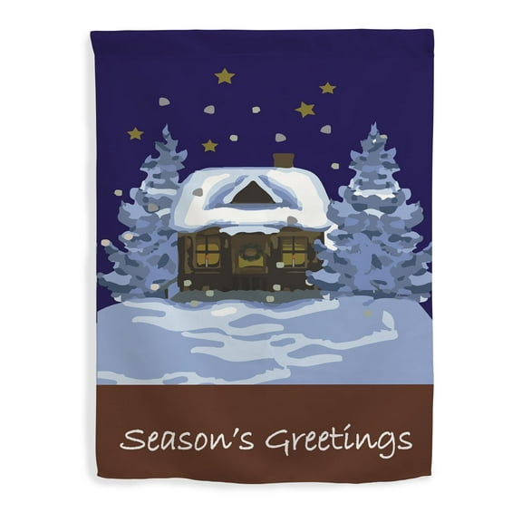 ThisWear Winter Decorations Season's Greetings Flag Winter Holiday Season Home Decor Vertical House Flag
