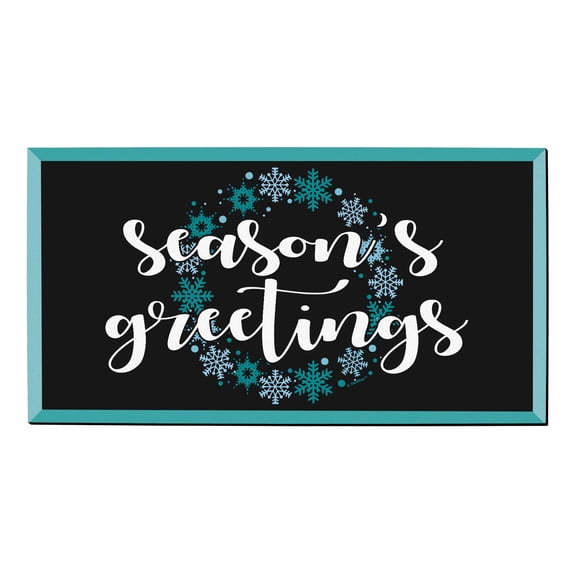 ThisWear Winter Doormat Season's Greetings Decor Holiday Party Supplies Snowflake Welcome Mat Doormat Multi