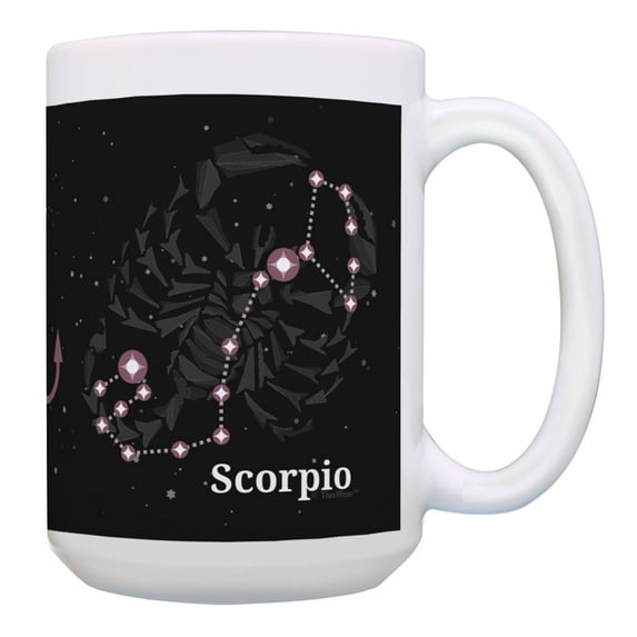 ThisWear Zodiac Gifts Scorpio Mug Scorpio Birthday Gifts Sign Astrology Gifts 15oz Coffee Mug Multi