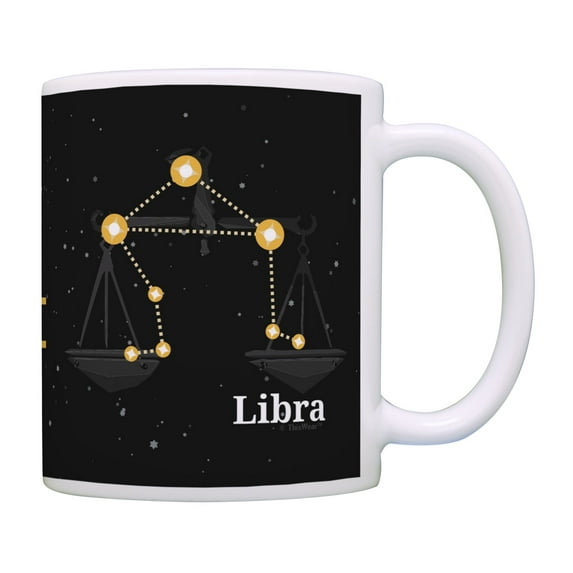 ThisWear Zodiac Mug Libra Zodiac Coffee Mug Libra Cup Libra Birthday Present Libra Coffee Mug Multi