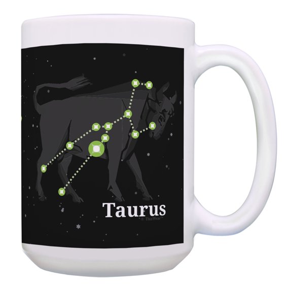 ThisWear Zodiac Mug Taurus Cup Taurus Birthday Gifts Star Sign Astrology Gifts 15oz Coffee Mug Multi
