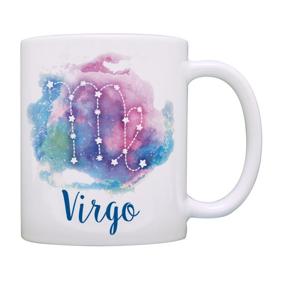 ThisWear Zodiac Mug Virgo Zodiac Coffee Mug Virgo Cup Virgo Birthday Present Virgo Coffee Mug Pastel