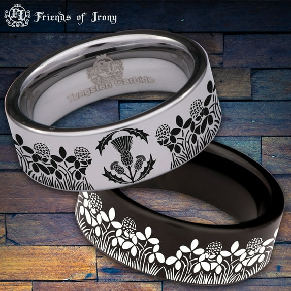 Thistle Tungsten Carbide Ring