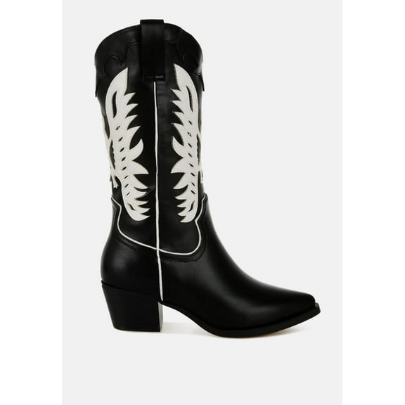 Thistle Winged Patchwork Cowboy Boots
