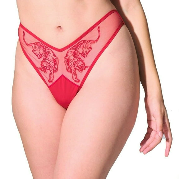 Thistle and Spire Tirgis Thong Panty - 311652, Crimson, 3X