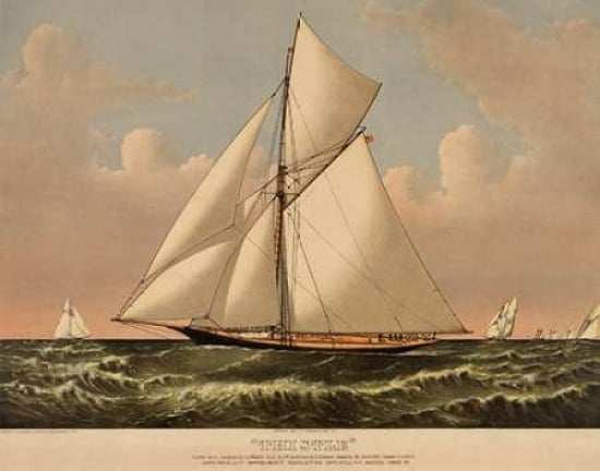 Thistle cutter yacht 1887 Canvas Art - Unknown (20 x 24)