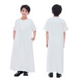 thumbnail image 1 of Thobe for Boy Kaftan Casual Short Sleeves Casual Gown Crew Neck Kids Robes for Boys White Abaya 4-5 Years, 1 of 9