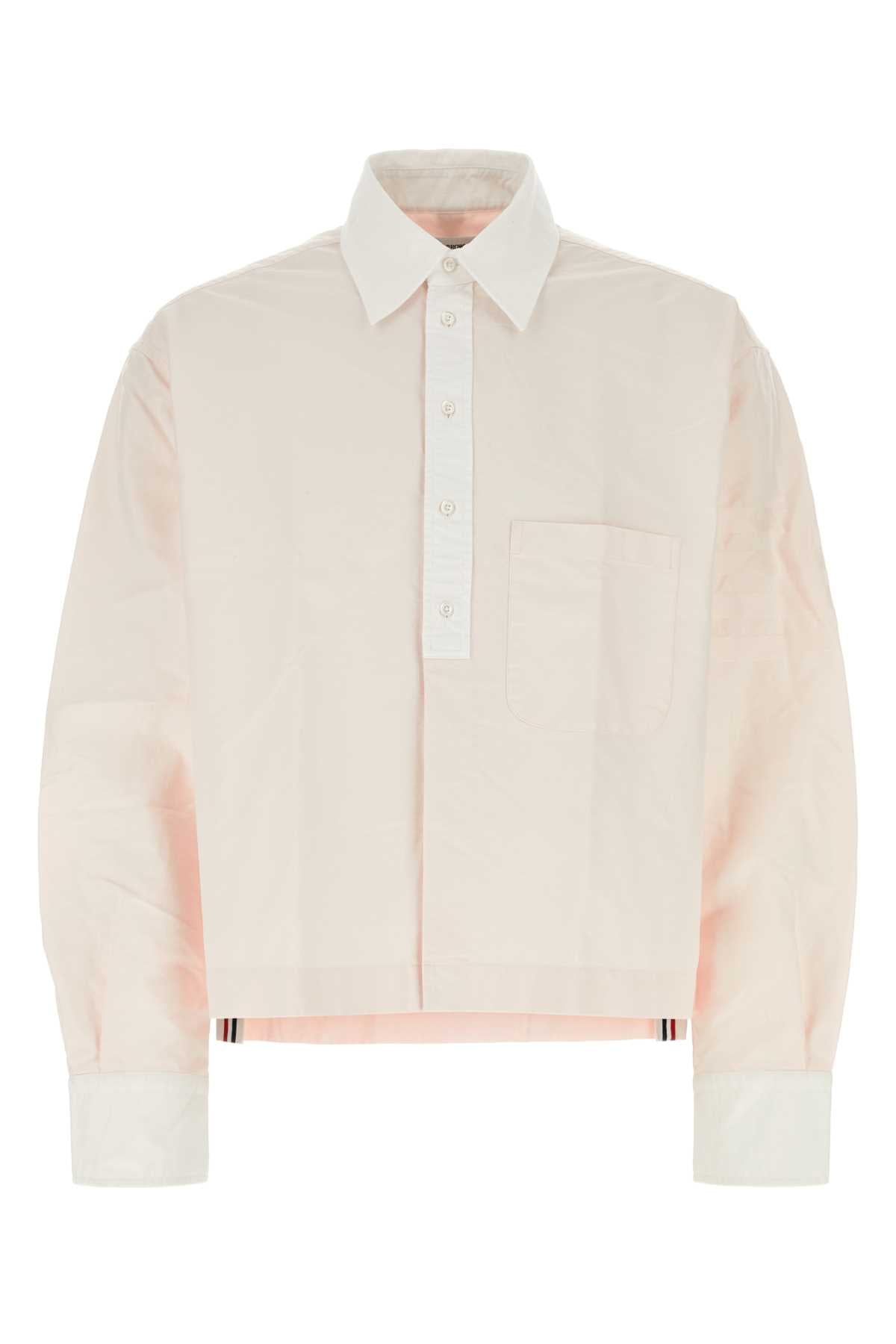 Thom Browne Man Pastel Pink Oxford Shirt