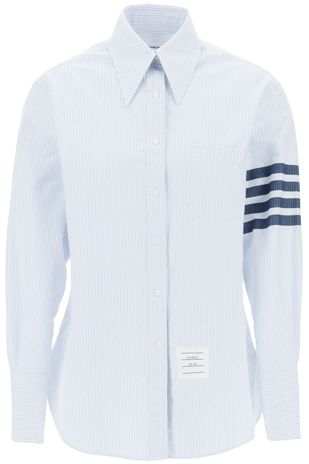 Thom Browne Striped Oxford Shirt With Pointed Collar Women - Walmart.com