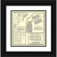 thumbnail image 1 of Thomas 15x15 Black Ornate Wood Framed with Double Matting Museum Art Print Titled - Huron, Kingston, Centerville California Landowner, 1 of 4